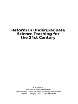 cover image of Reform in Undergraduate Science Teaching for the 21st Century